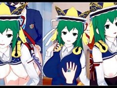 Eroge koikatsu touhou shikieihime yamazanadu rubs her boobs h 3dcg big breasts anime video touhou project hentai game