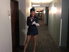 Naughty stewardess and my first pilot
