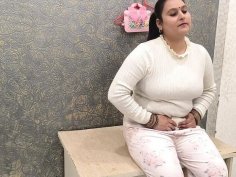 Step daughter seduces dad for cumshot in pink pussy - blowjob doggy style