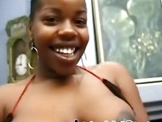 Black preggo with huge round belly craves for stiff cock inside her pussy