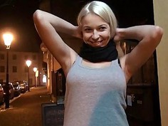 Busty Eurobabe drilled on massage table