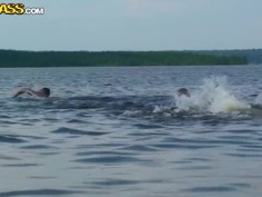 Student friends decided to spend day together near the sea